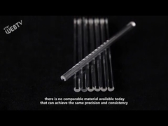 Fused Silica Rods 99.99% Pure Quartz Glass Oblique Cut End Surface