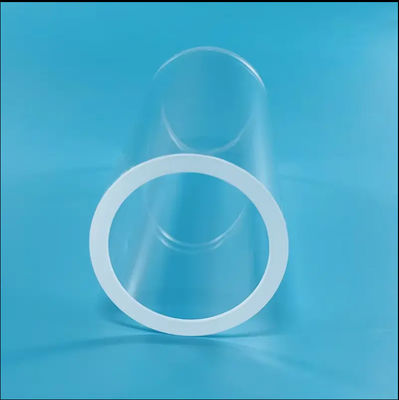 Quartz Glass Tube Custom Transparent 1100 Degrees Celsius High Dimension Precision Fused Silica Tube