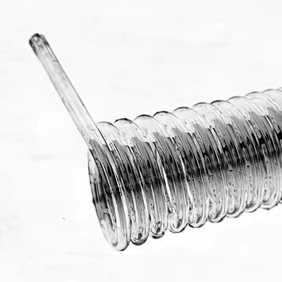 Customized High Temperature Quartz Glass Tube With Spiral Design And Corrosion Resistance In Various Sizes