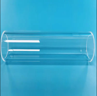 Quartz Glass Tube Custom Transparent 1100 Degrees Celsius High Dimension Precision Fused Silica Tube