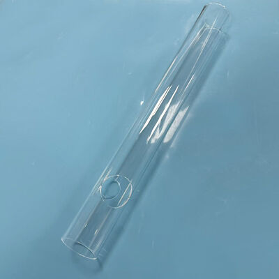 High Purity Perforated SiO2 Quartz Glass Tube Customized