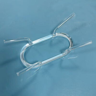 Fluid Control Custom Quartz Holder Multi Channel Quartz Tube Assembly Custom